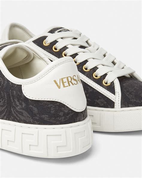 versace black freca|Barocco Greca Sneakers Black,Print .